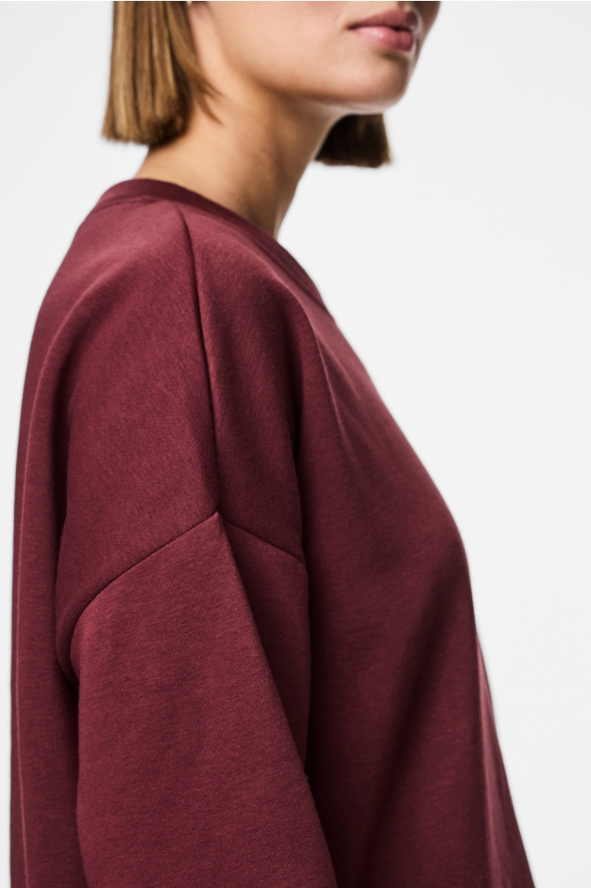 PCCHILLI LS LOOSE SWEAT NOOS BC 17156302 TAWNY PORT